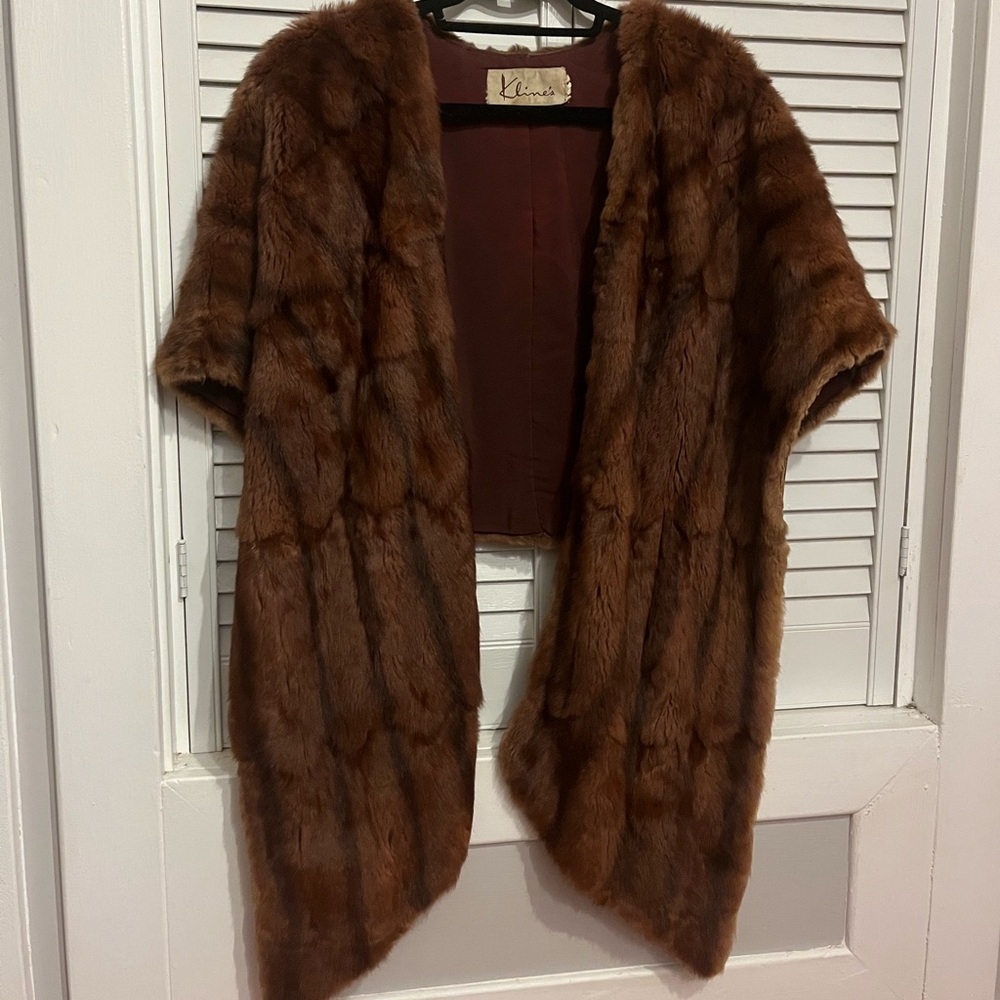 Vintage Klines Minx Fur Shawl